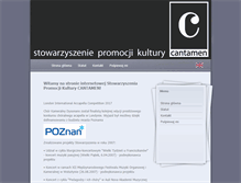 Tablet Screenshot of cantamen.pl